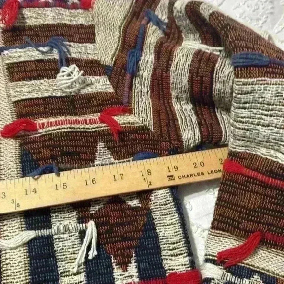 KEREN Hart vintage tapestry patriotic America red white blue button jacket small - Picture 6 of 11